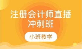 注冊(cè)會(huì)計(jì)師直播沖刺班